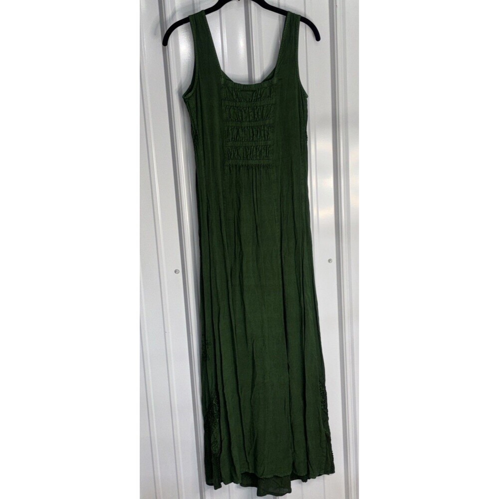 Holy Clothing Ena Maxi in Huntress Green Medium Fairy Core Medieval Renaissance - Picture 7 of 12